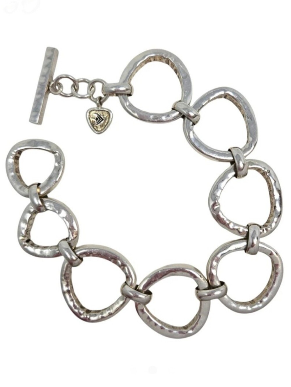 Silpada Sterling Silver Hammered 'RUSH' Bracelet B2709
